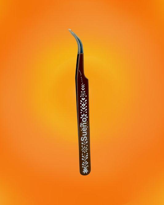 Fiber Tip Curved Tweezer