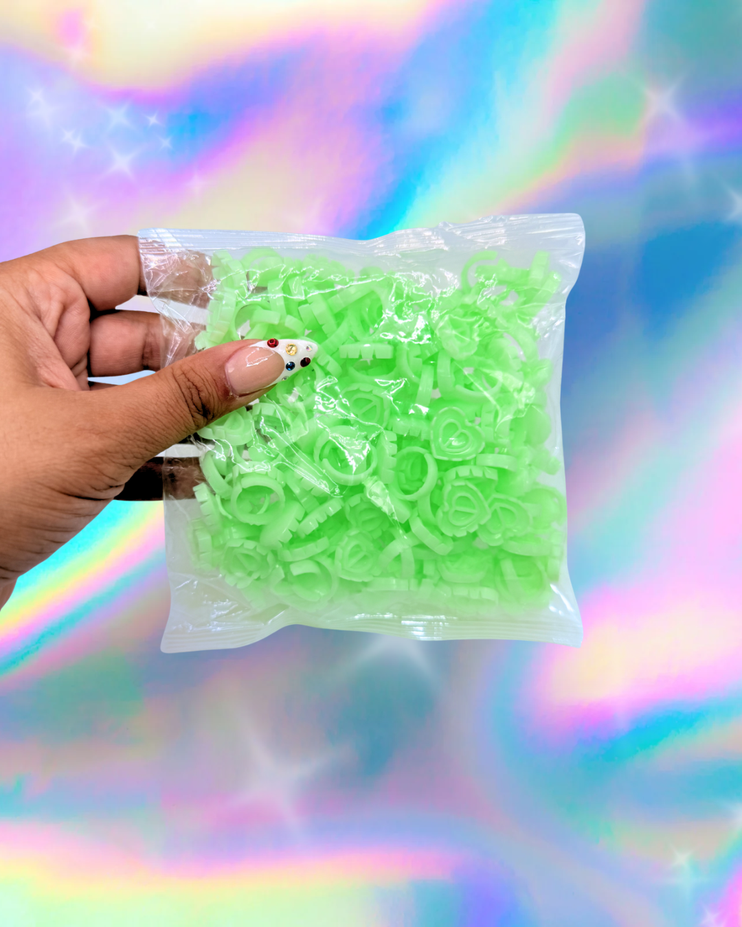 Heart Glue Rings