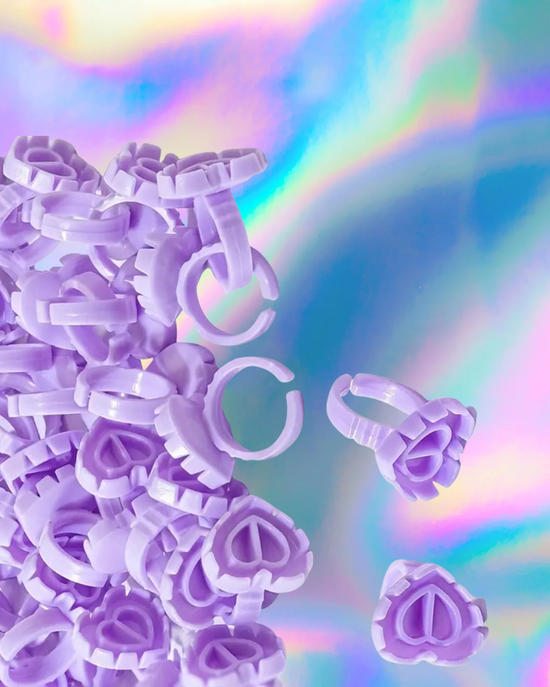 Heart Glue Rings