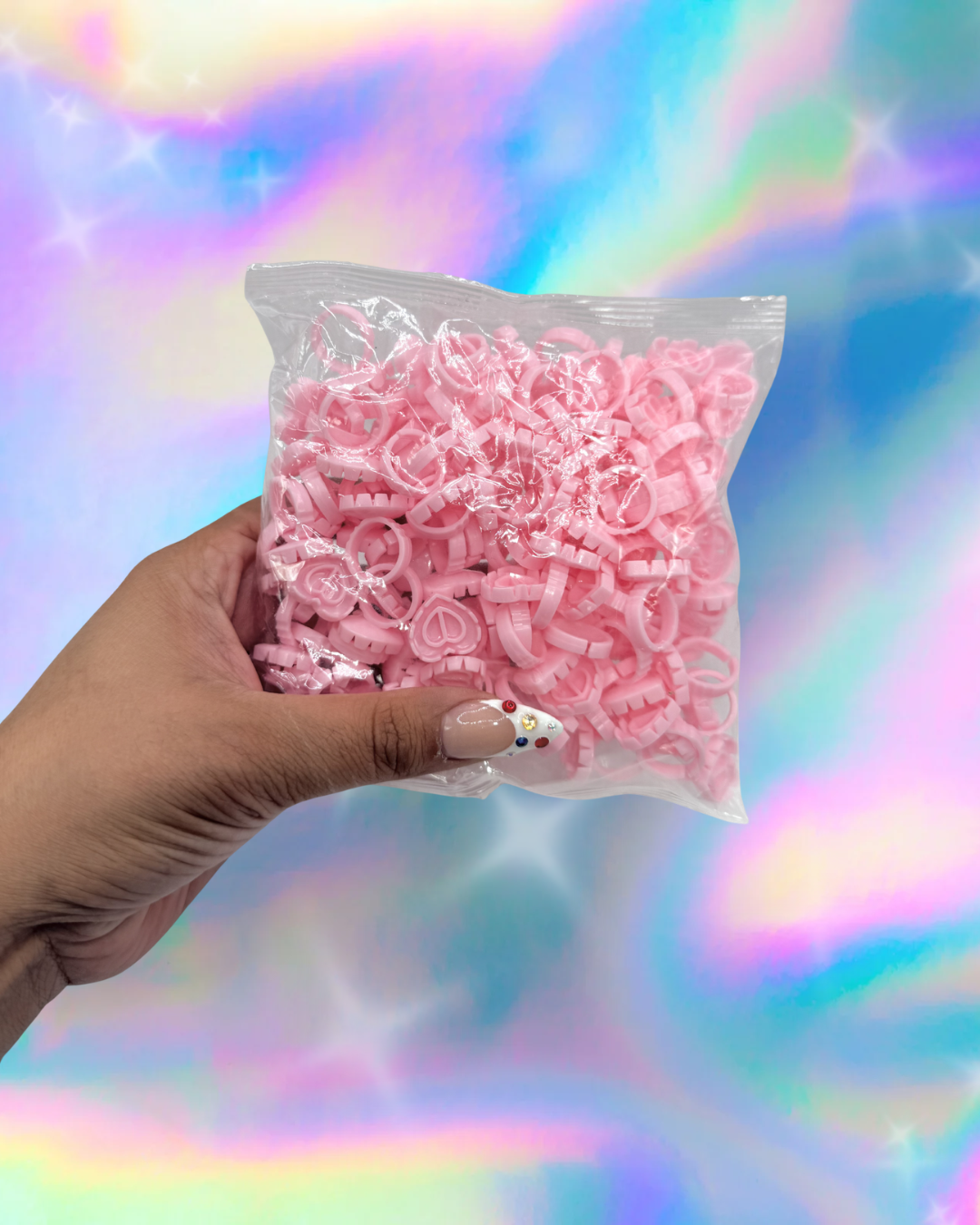 Heart Glue Rings
