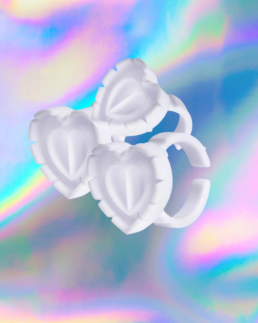 Heart Glue Rings